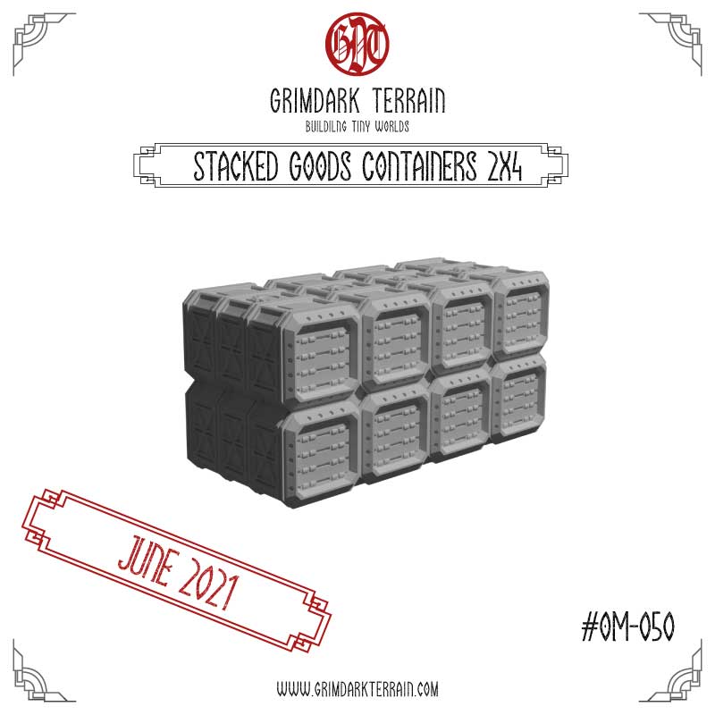 Stacked Goods Containers 2x4