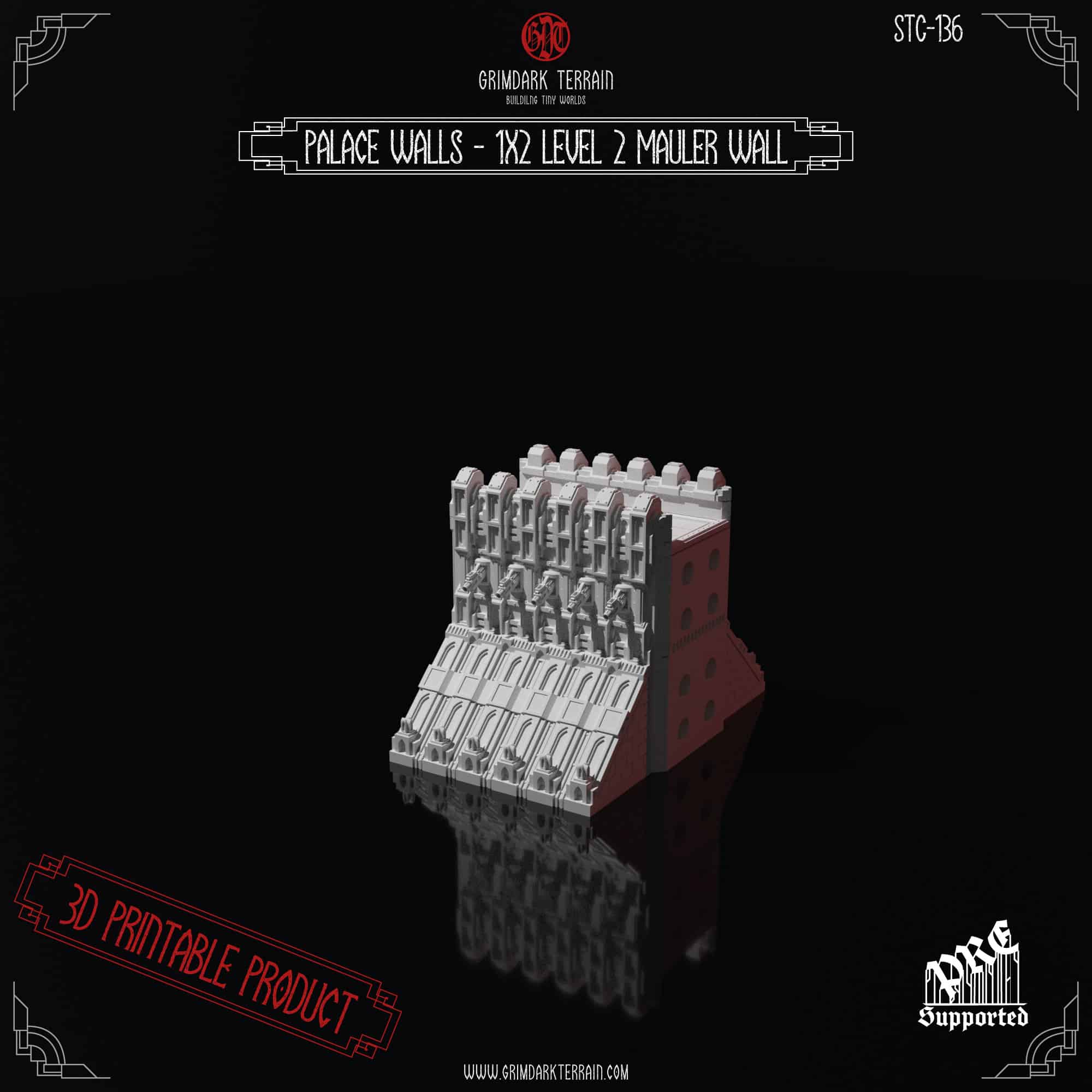 STC-136: Palace Walls – 1×2 Level 2 Mauler Wall